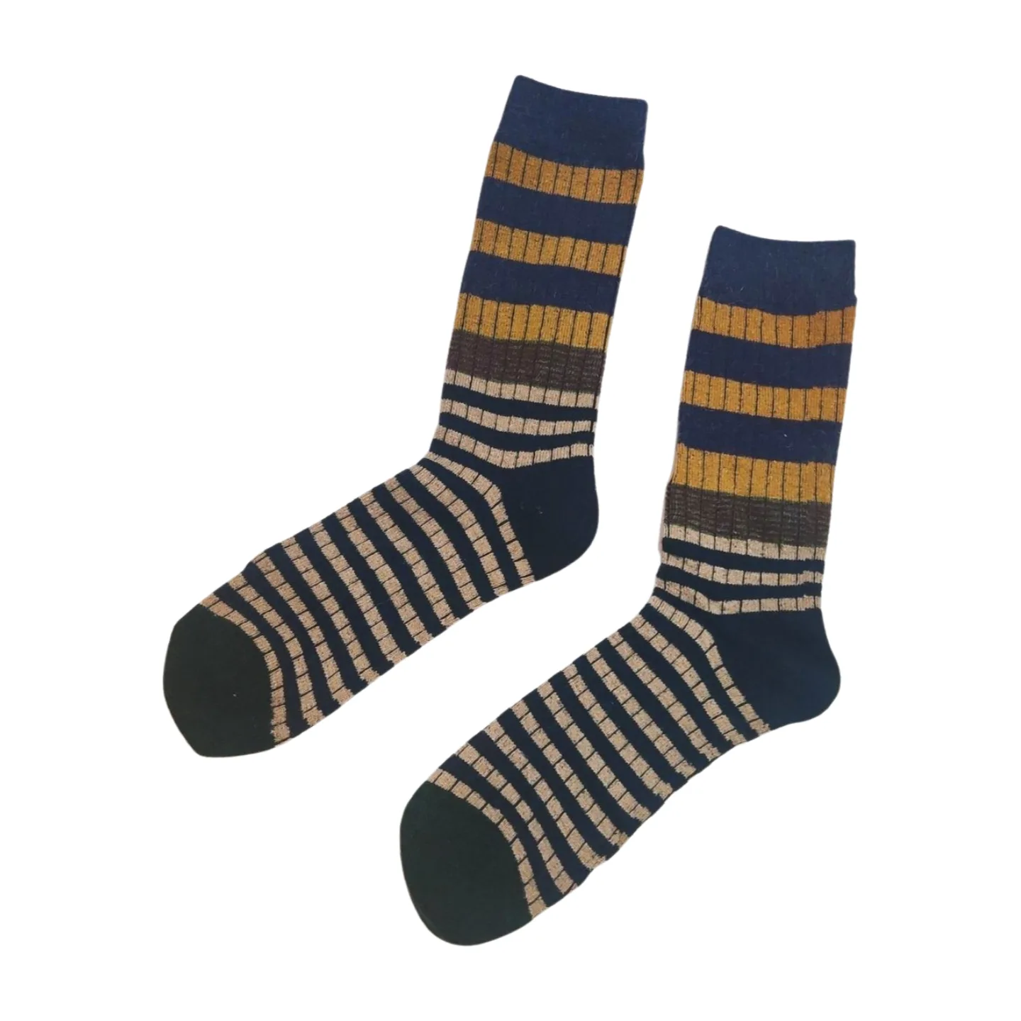 1000177684 calcetines rayas mostaza