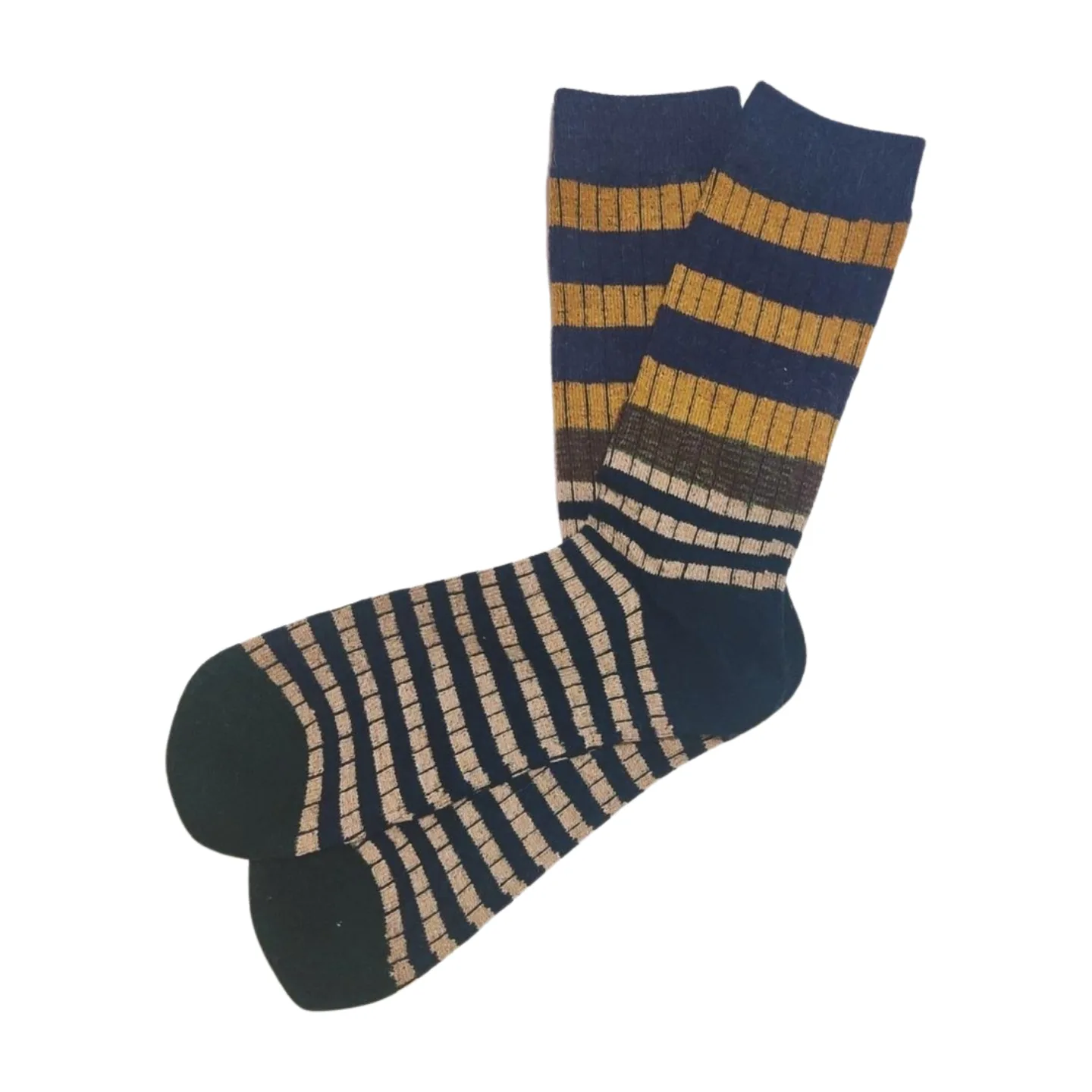 1000177685 calcetines rayas mostaza