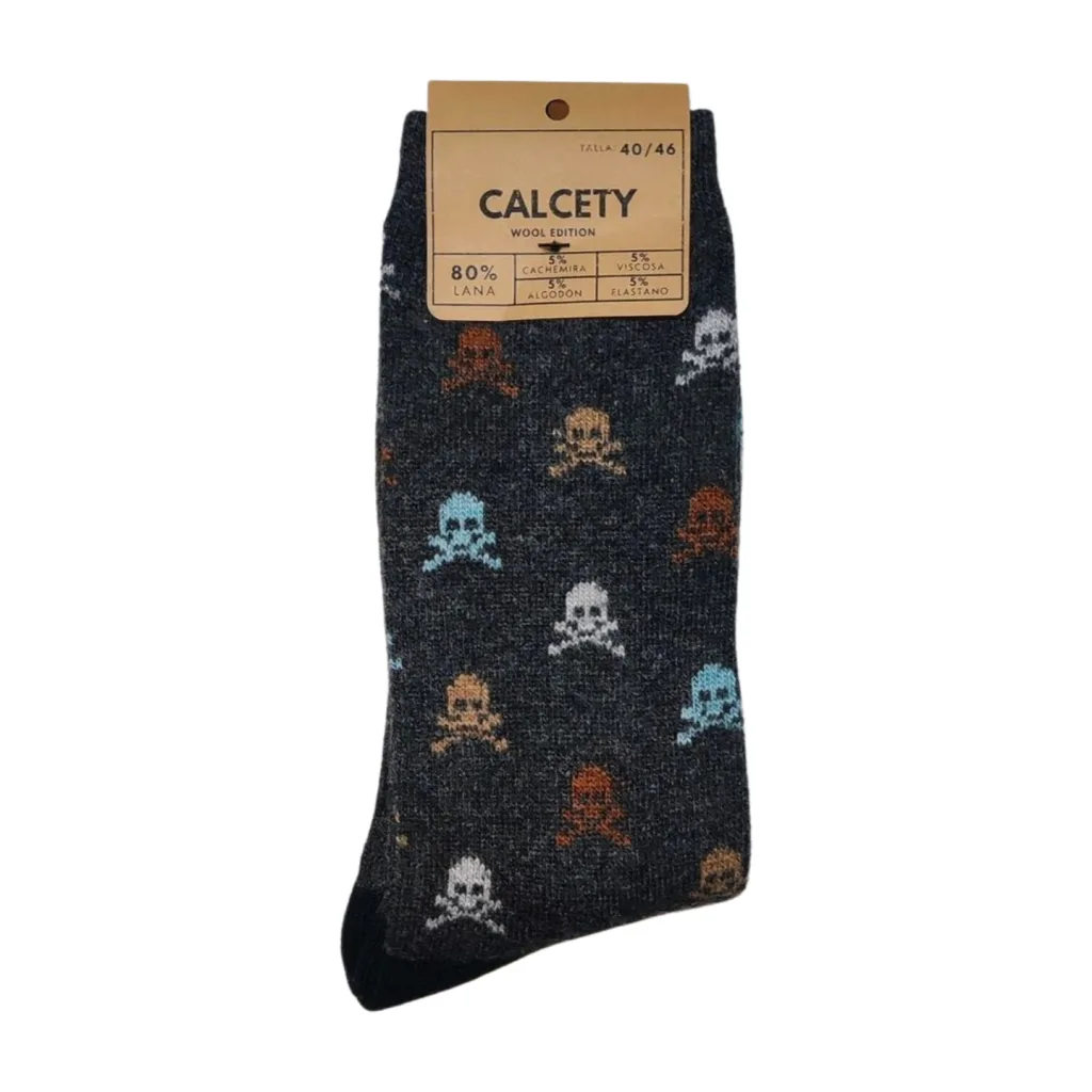 calcetines skull gris Oscuro