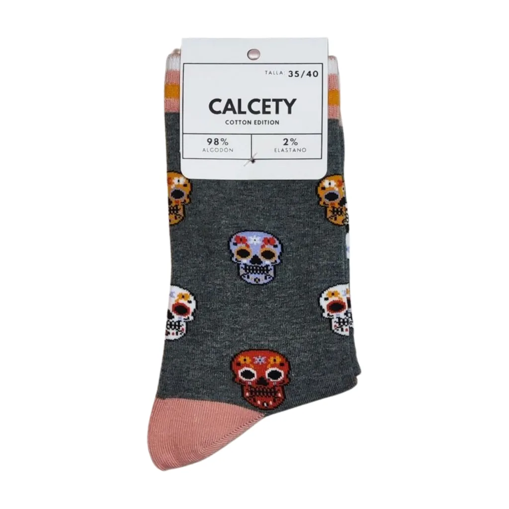 calcetines catrina gris