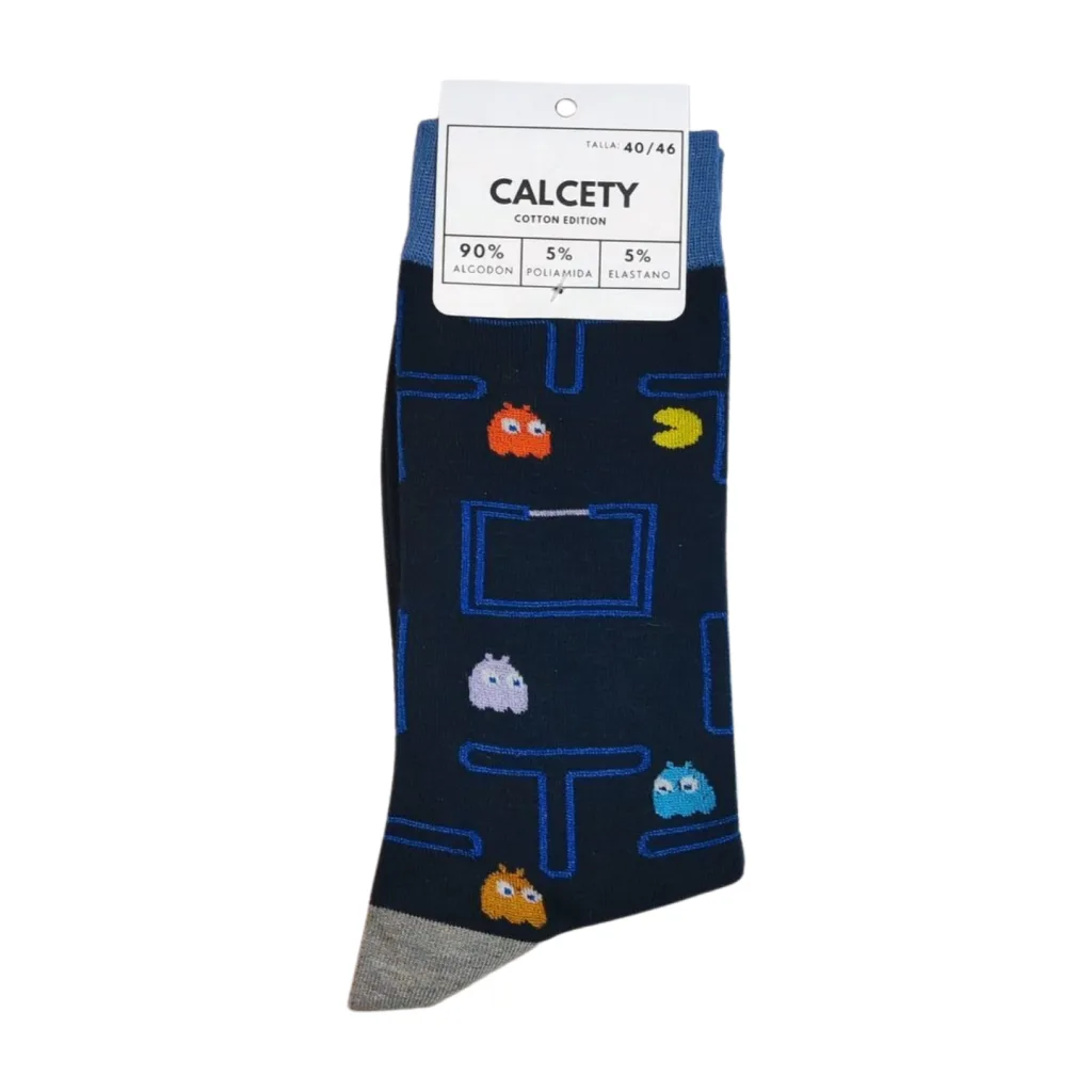 calcetines retro gamer pac man