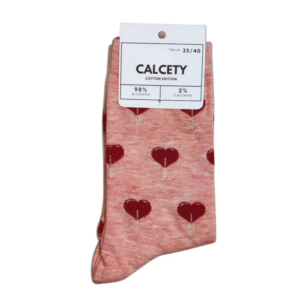 calcetines sweet heart rosa
