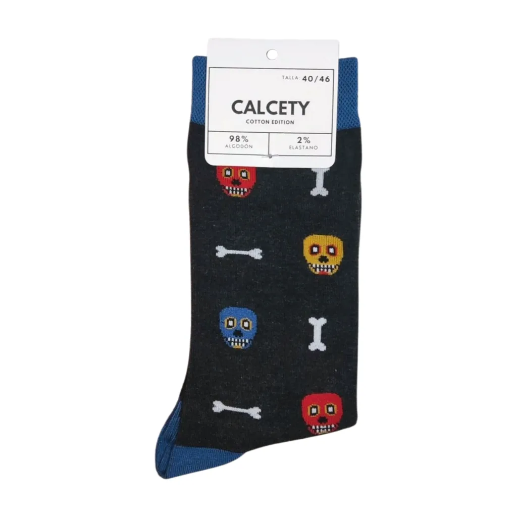 calcetines bones gris