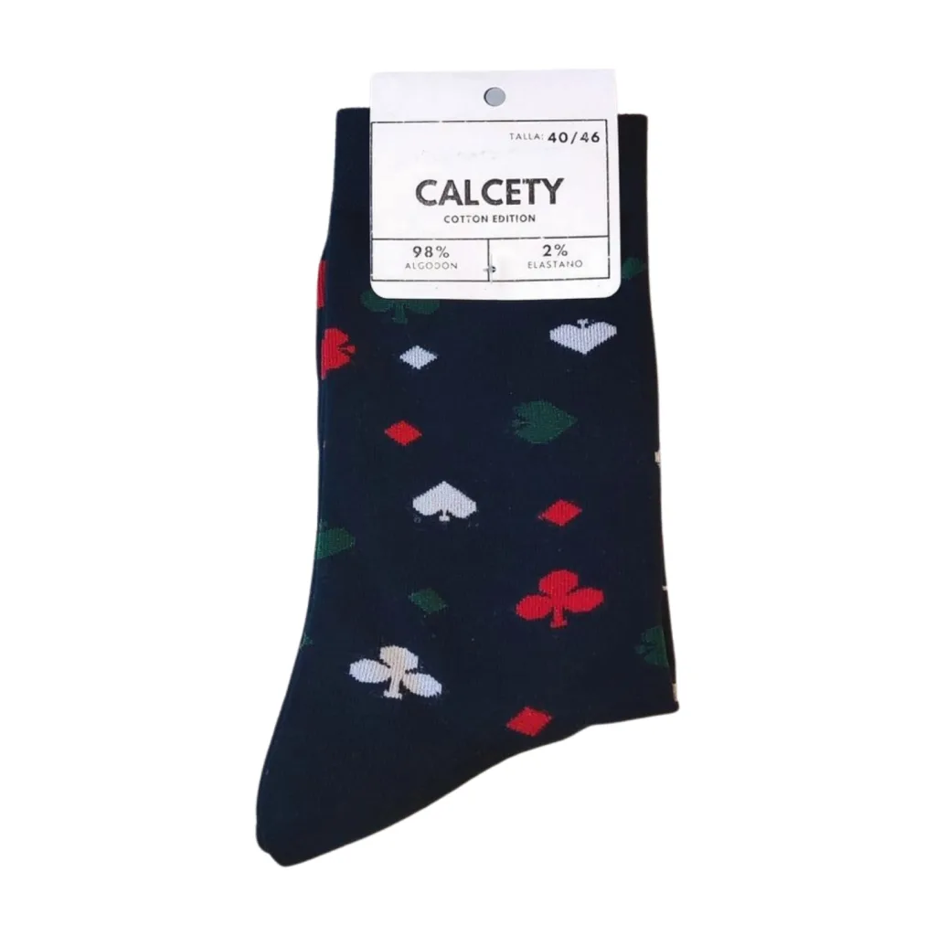 calcetines poker azul