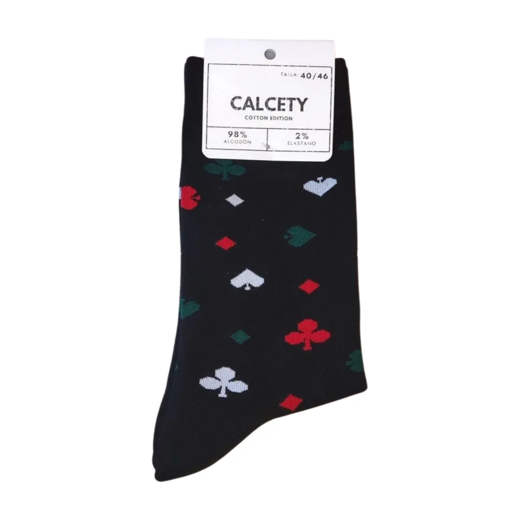 calcetines poker negro