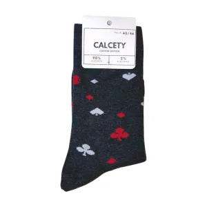 calcetines poker gris oscuro