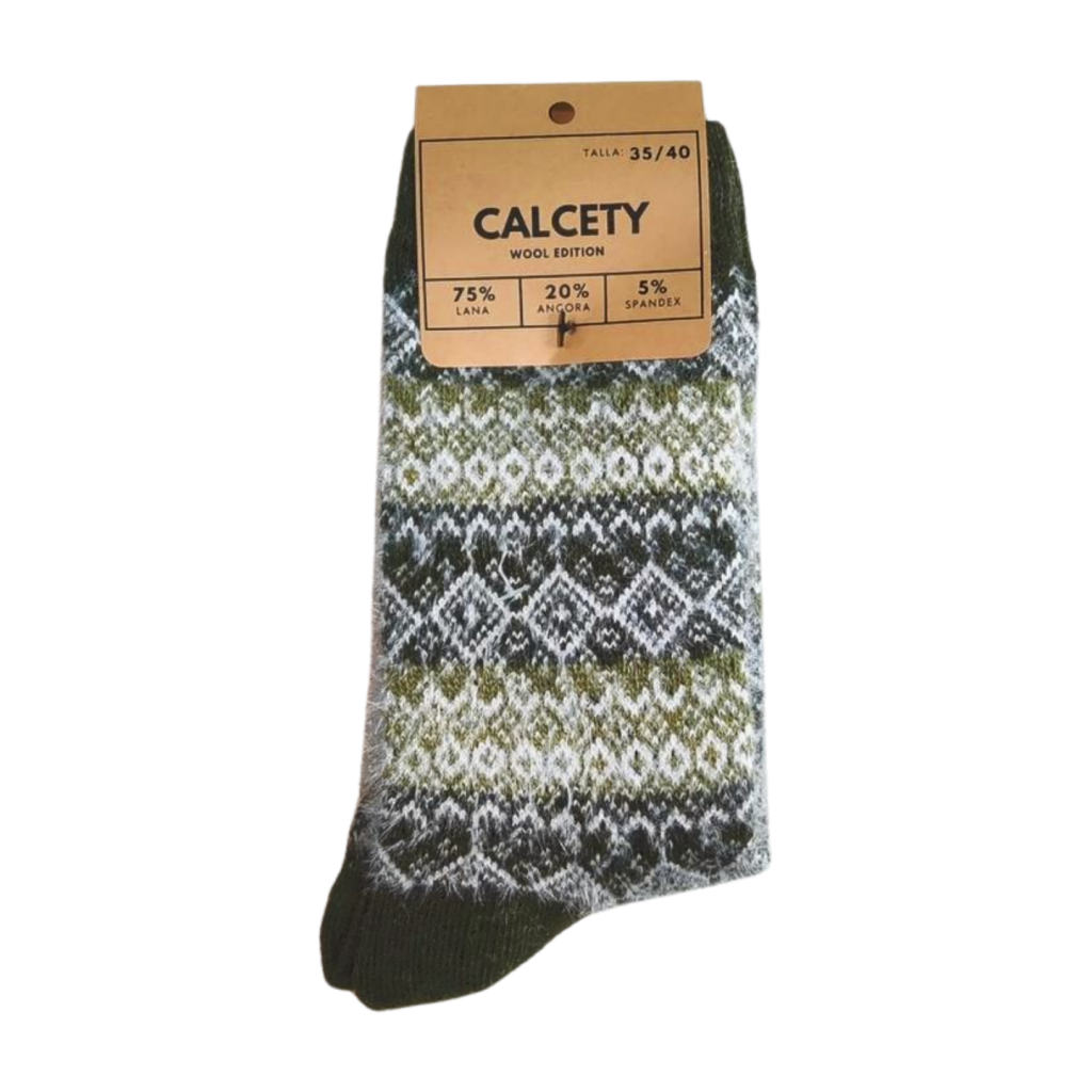 calcetines cozy verde