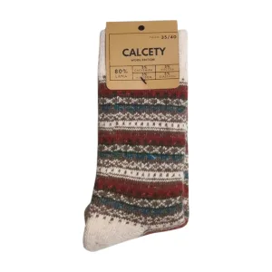 calcetines nordic fluffy beige