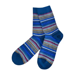 calcetines rayas color azul