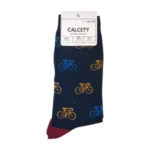 calcetines bicis azul