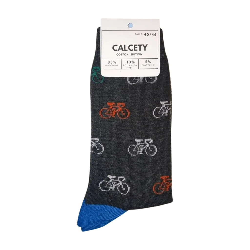 calcetines bicis gris