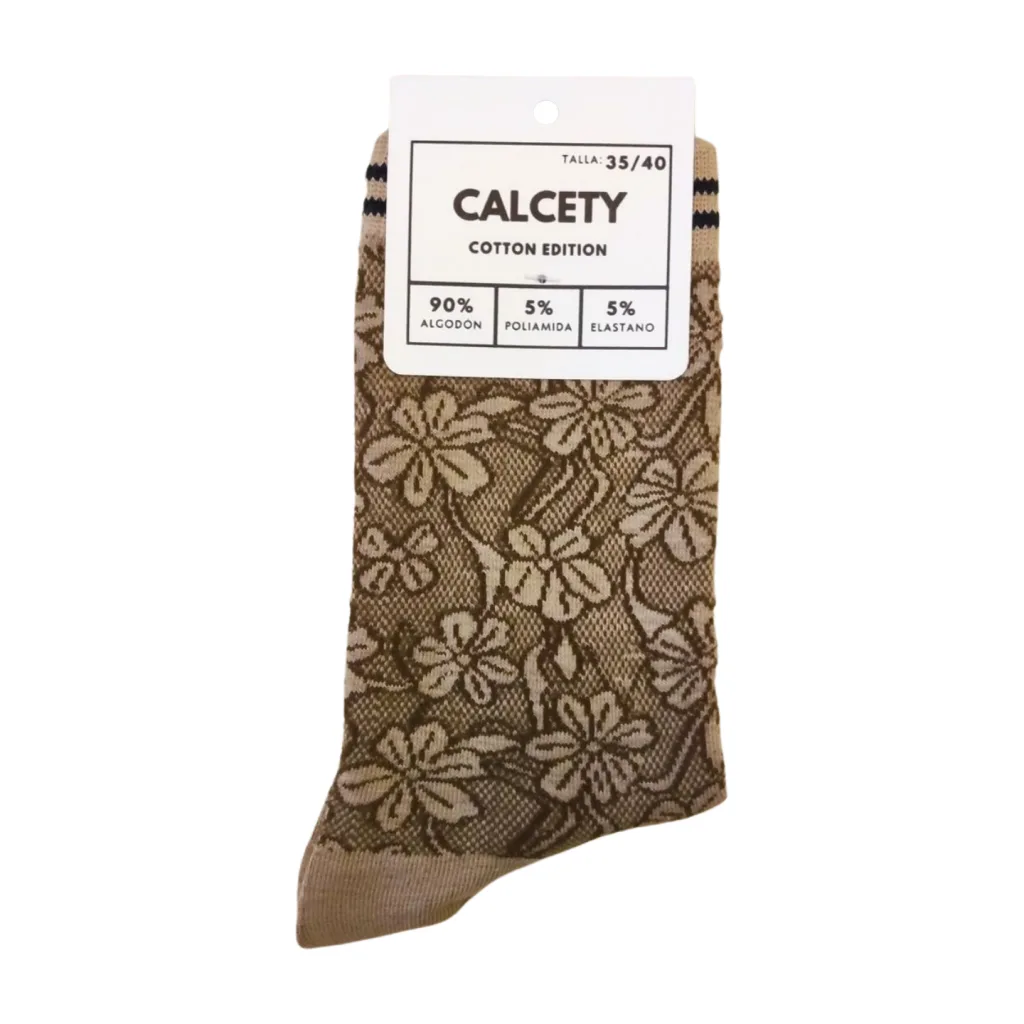 calcetines bloom beige