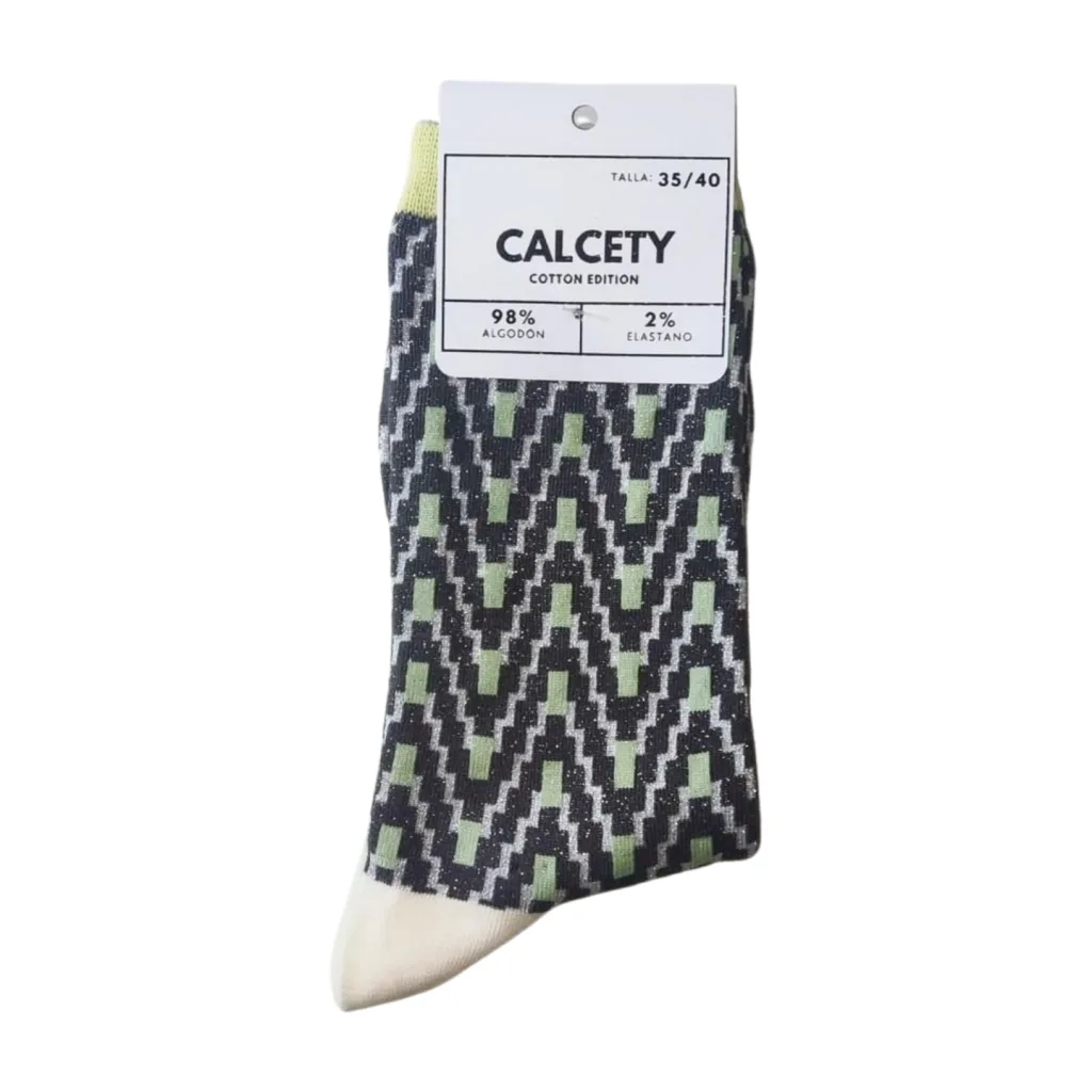 calcetines brillo verde