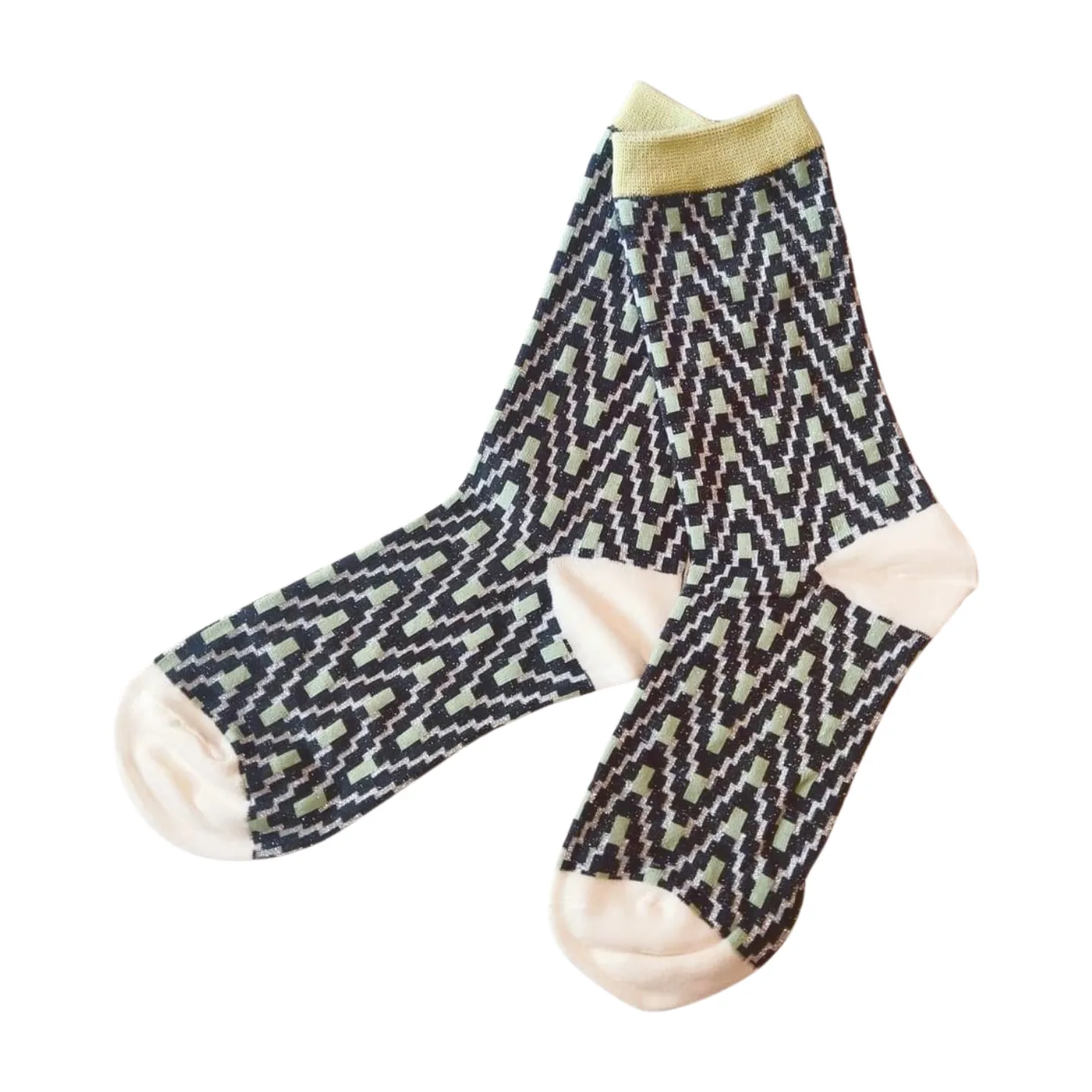 calcetines brillo verde 3 calcetines brillo verde 3