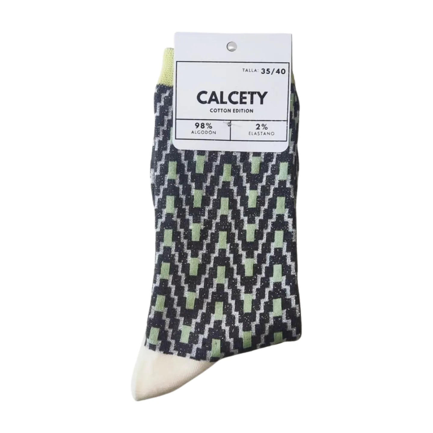 calcetines brillo verde calcetines brillo verde