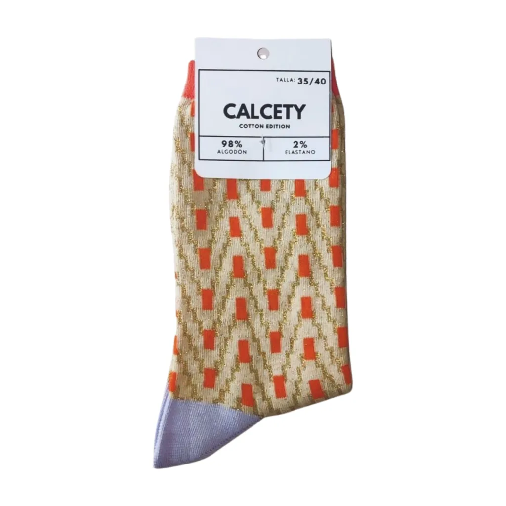 Calcetines Brillo Naranja
