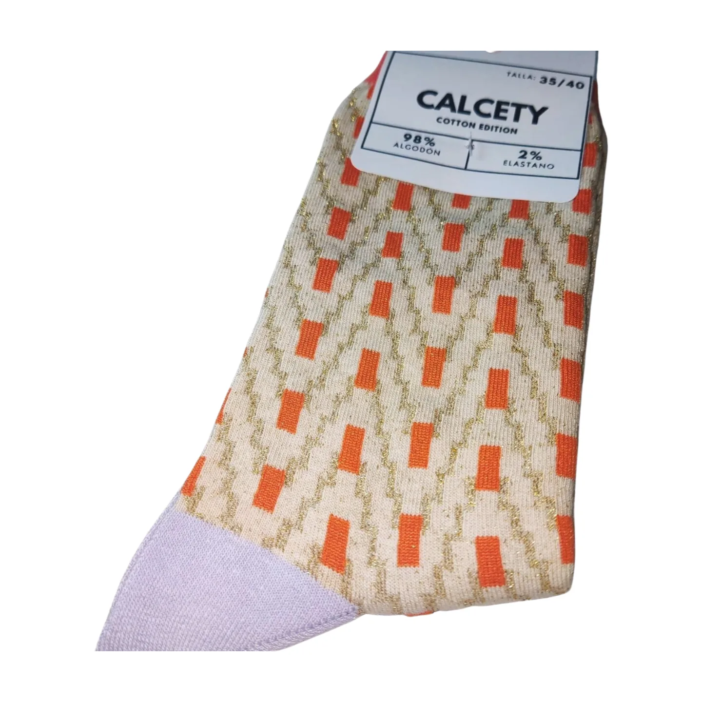 Calcetines Brillo Naranja