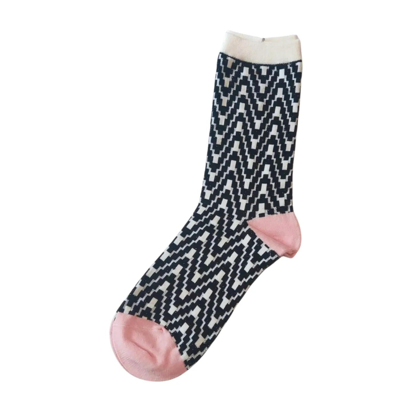 Calcetines Brillo Blanco y Negro
